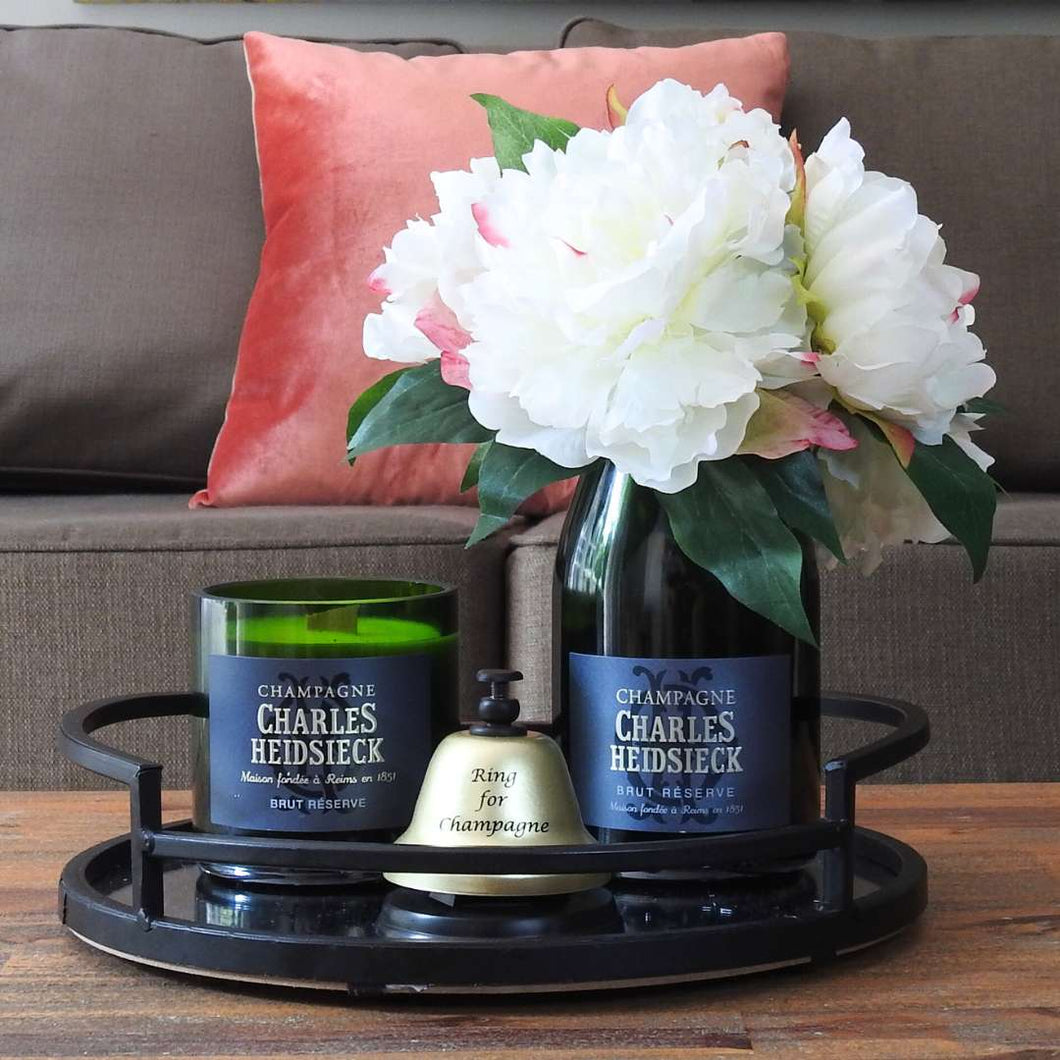 Gift Bundle - CH Champagne Candle, Vase & Bell (Flowers not included)