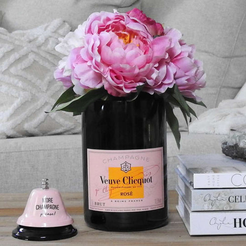 VC Rosé Magnum Vase and Pink Bell